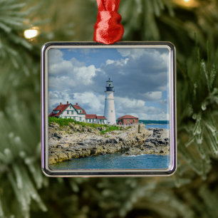 Portland, Maine lighthouse Metal Ornament