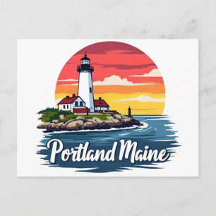 Portland, Maine   Lighthouse Postcard