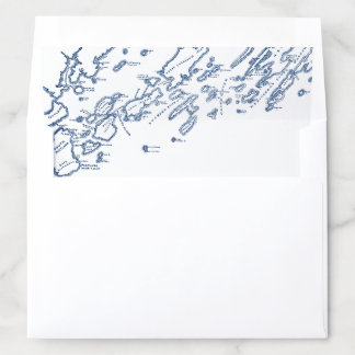 Portland Maine Map DIY Envelope Liner