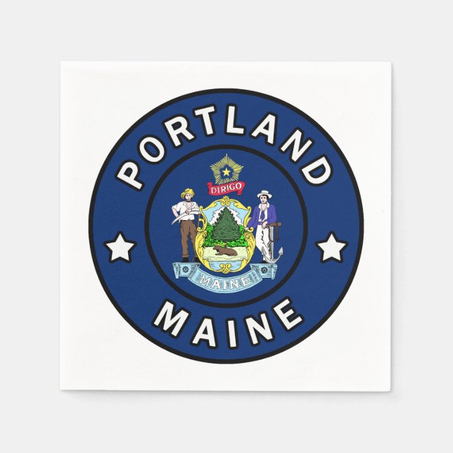 Portland Maine Napkins (Front)