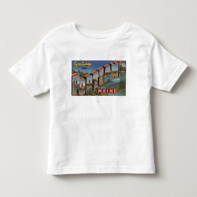 Portland, Maine (River Scene) Toddler T-shirt (Front)