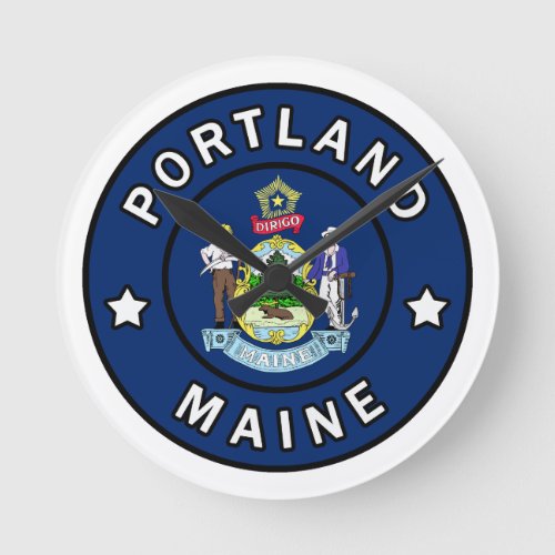 Portland Maine Round Clock