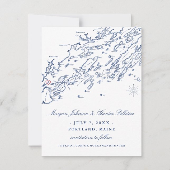 Portland Maine Save the Date (Front)