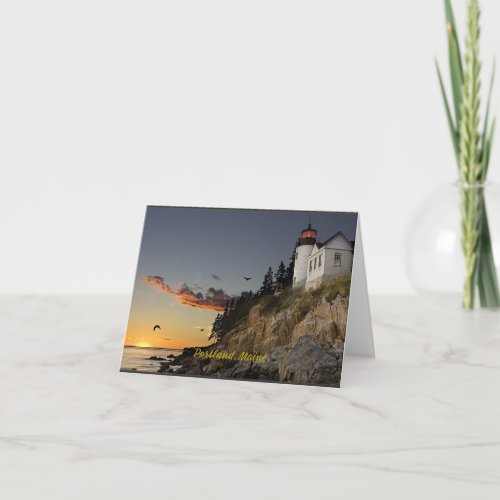 Portland Maine scenic photograph Card