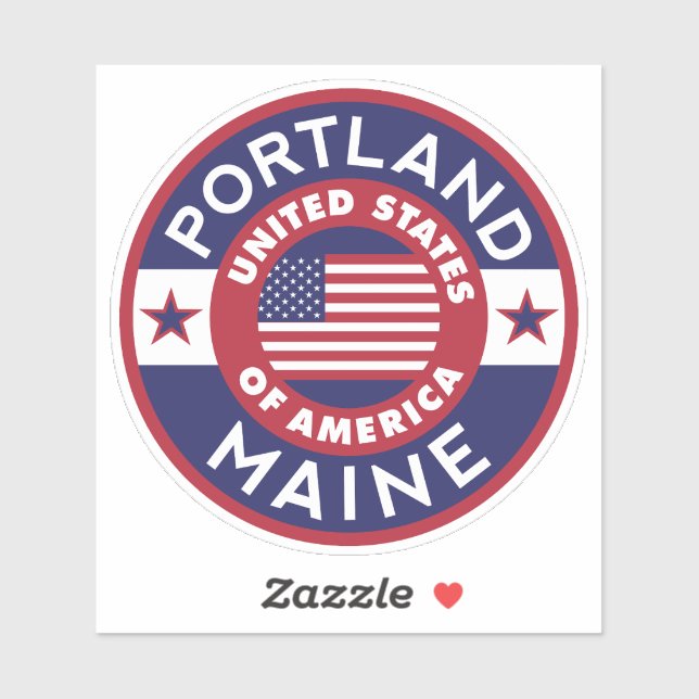 PORTLAND, Maine Sticker (Sheet)