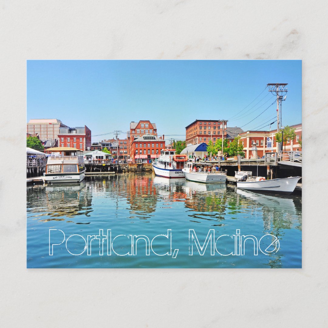 Portland, Maine, U.S.A. Postcard Zazzle