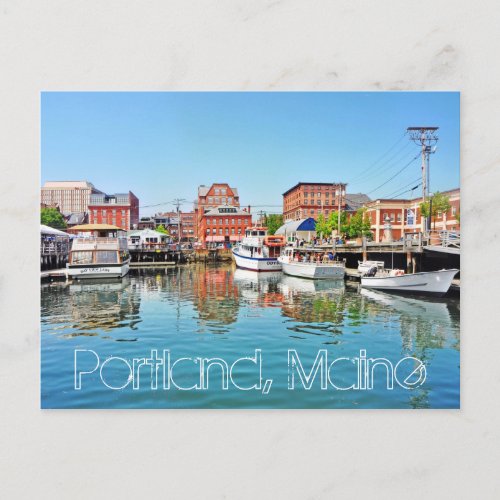 Portland Maine USA Postcard