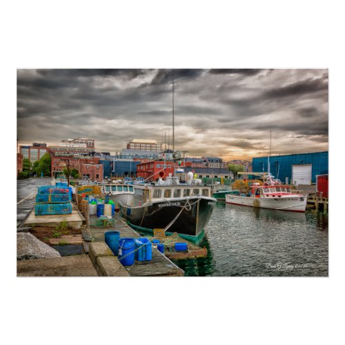Portland Maine Waterfront Poster