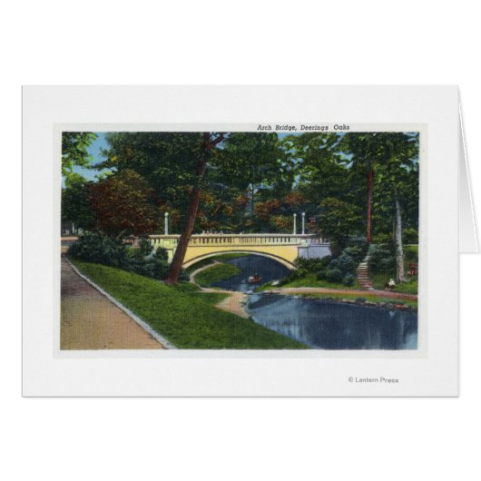 Portland, MaineDeering Oaks Arch Bridge View Cards (Front Horizontal)