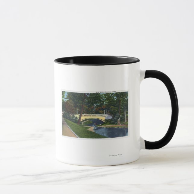 Portland, MaineDeering Oaks Arch Bridge View Mug (Right)