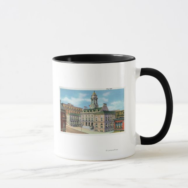 Portland, MaineExterior View of City Hall 2 Mug (Right)