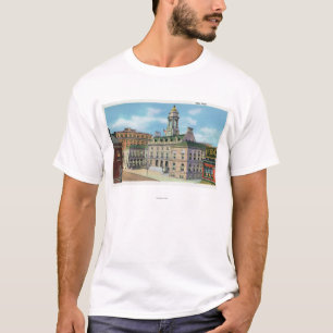 Portland, MaineExterior View of City Hall 2 T-Shirt