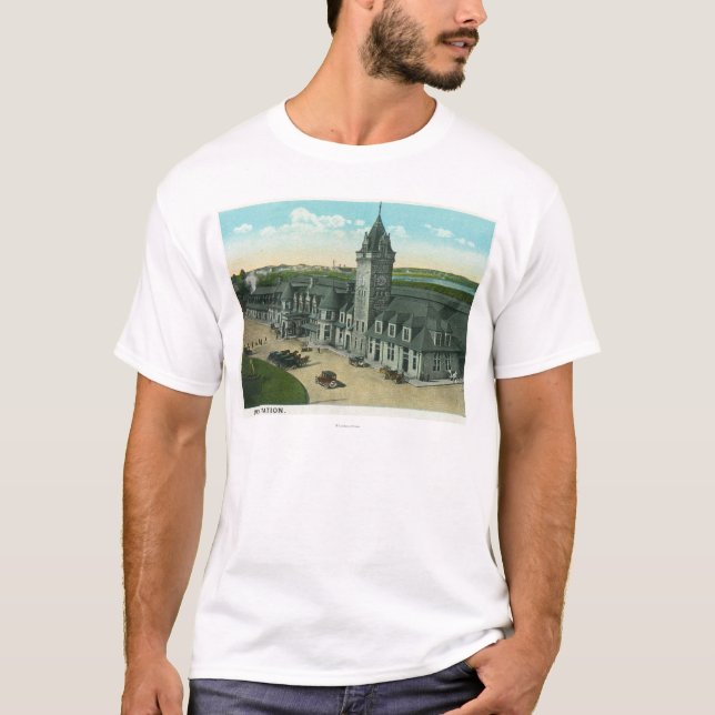 Portland, MaineExterior View of Union Station T-Shirt (Front)
