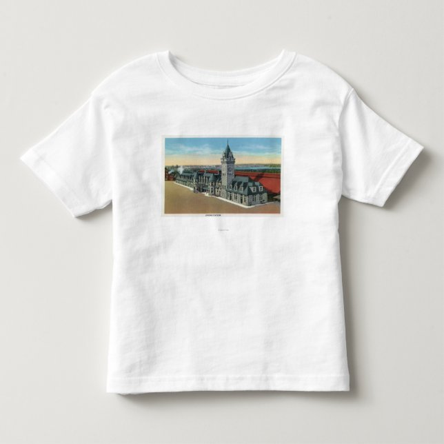 Portland, MaineExterior View of Union Station Toddler T-shirt (Front)