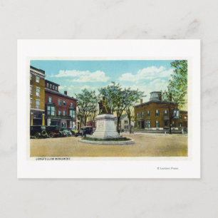 Portland, MaineLongfellow Monument and Square Postcard
