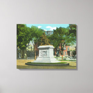 Portland, MaineOverhead View of Portland Canvas Print