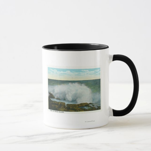 Portland, MainePeaks Island View of the Surf Mug (Right)