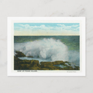 Portland, MainePeaks Island View of the Surf Postcard