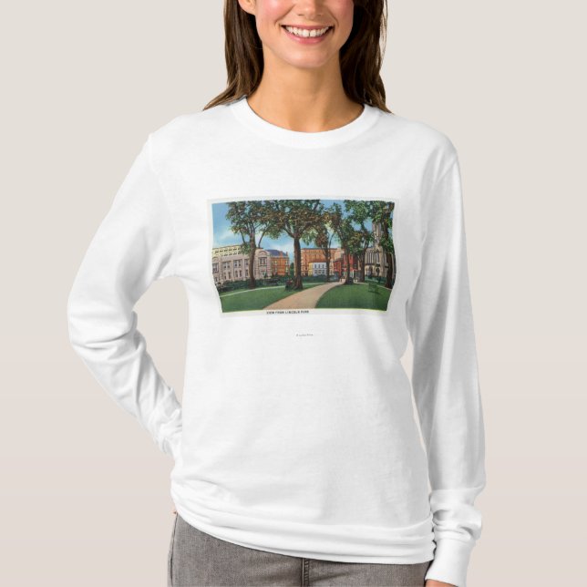 Portland, MaineScenic View from Lincoln Park T-Shirt (Front)
