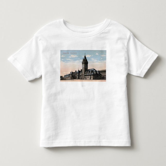 Portland, MaineUnion Station Railroad View Toddler T-shirt (Front)