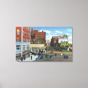Portland, MaineView of Congress Square Canvas Print