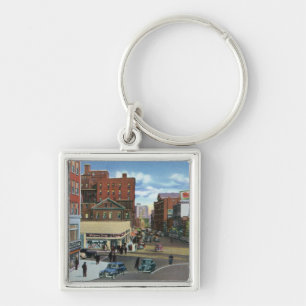 Portland, MaineView of Congress Square Keychain