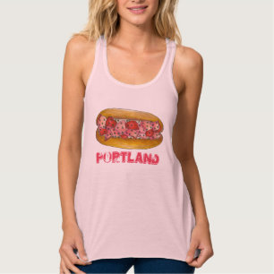 Portland ME Maine Lobster Roll Sandwich Seafood Tank Top