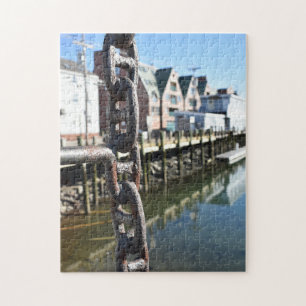 Portland ME Maine Pier Landscape Photography Jigsaw Puzzle