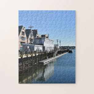 Portland ME Maine Pier Landscape Photography Jigsaw Puzzle