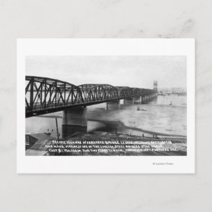 Portland, OR Pacific Highway Interstate Bridge Postcard
