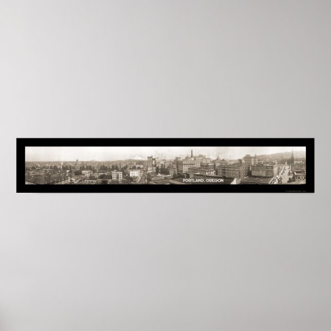 Portland OR Panorama Photo 1923 Poster (Front)
