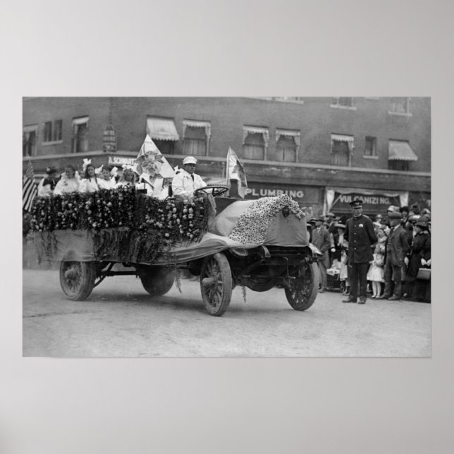 Portland, OR Rose Festival Parade Floats Poster (Front)