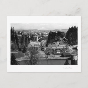 Portland, OR Town View from City Park Postcard