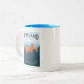 Portland, OR Two-Tone Coffee Mug (Front Left)