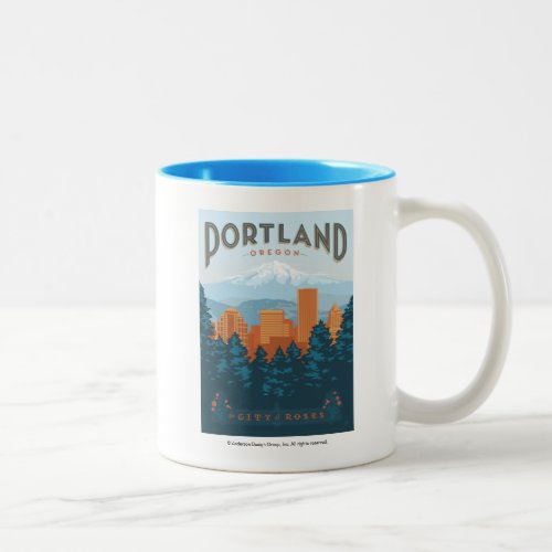 Portland OR Two_Tone Coffee Mug