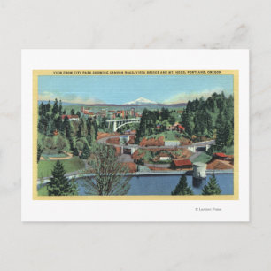Portland, OR - View from City Park Postcard