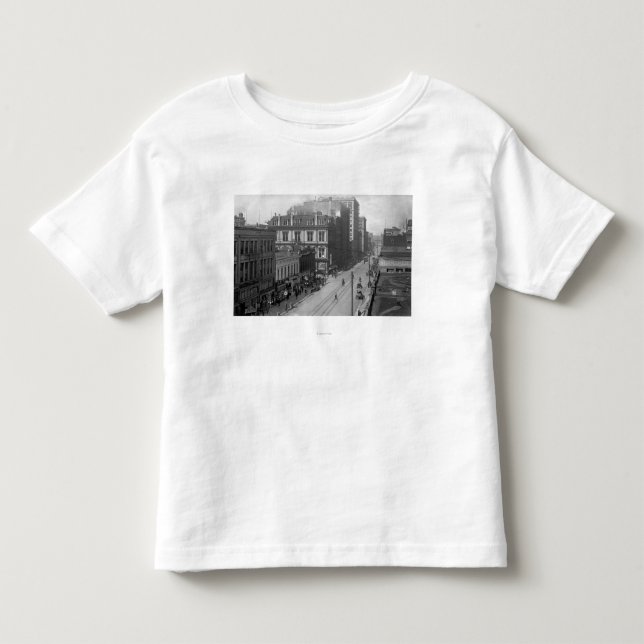 Portland, OR View of Third Street Photograph Toddler T-shirt (Front)