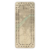 Portland, Or Wood Cribbage Board (Front Vertical)