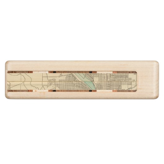 Portland, Or Wood Cribbage Board (Side)