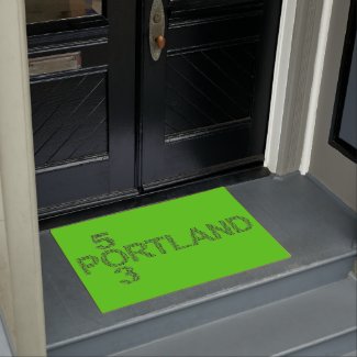 Portland Oregon 503 Welcome Doormat by Tell3People