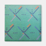 Portland Oregon Airport Carpet 2 Inch Square Magnet