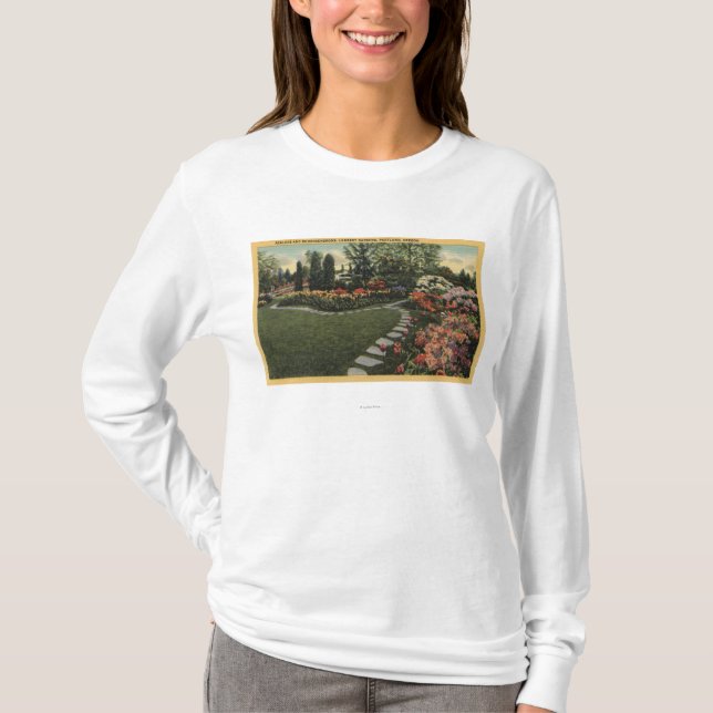 Portland, Oregon - Azaleas & Rhododendrons T-Shirt (Front)