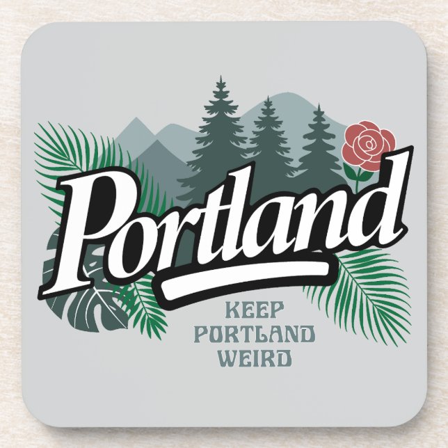 Portland Oregon Beverage Coaster (Front)