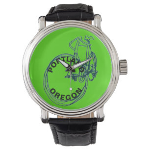 Portland Oregon Bicycle Mens Watch