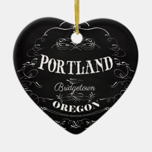 Portland, Oregon - Bridgetown Ceramic Ornament