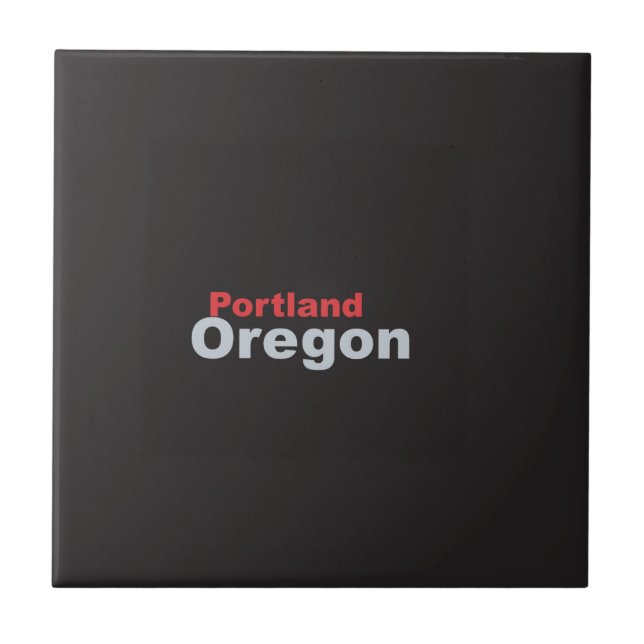 Portland, Oregon Ceramic Tile (Front)