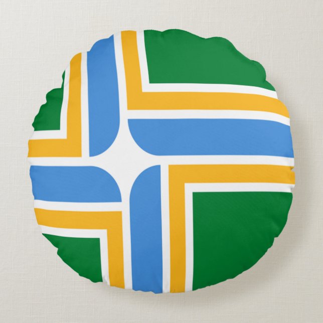 Portland (Oregon) City flag   Round Pillow (Front)