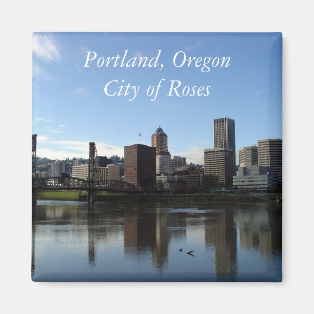 Portland Oregon - City of Roses Magnet (Front)