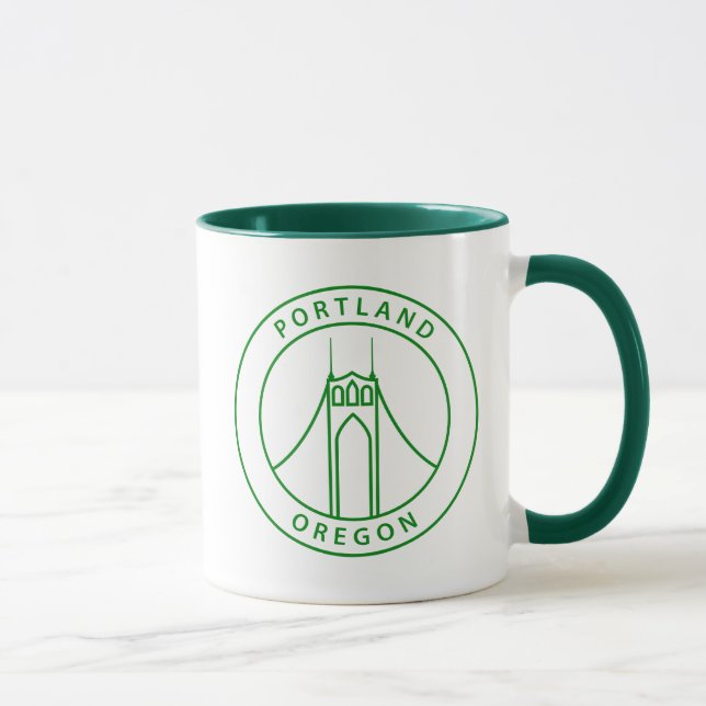 Portland Oregon Design Mug (Right)