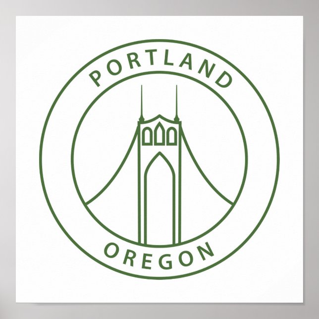 Portland Oregon Design Poster (Front)